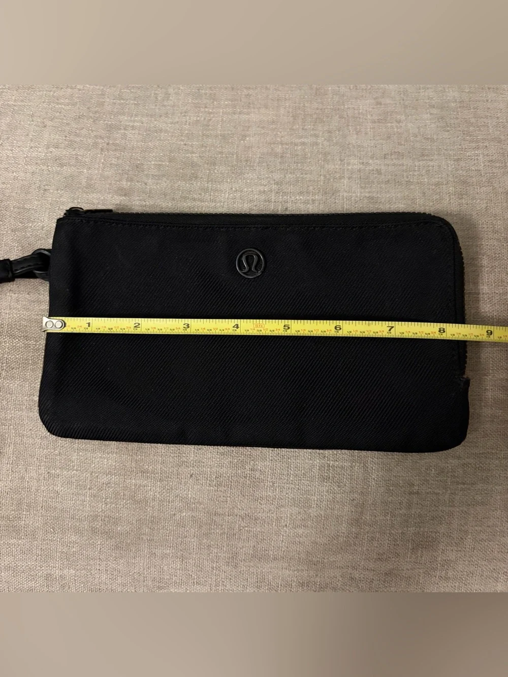 Lululemon Double Zipper Compartment Wristlet Black